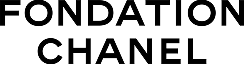 Text logo with the words Fondation Chanel in black capital letters on a transparent background.