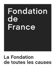 Black and white logo of Fondation de France with the phrase La Fondation de toutes les causes below.